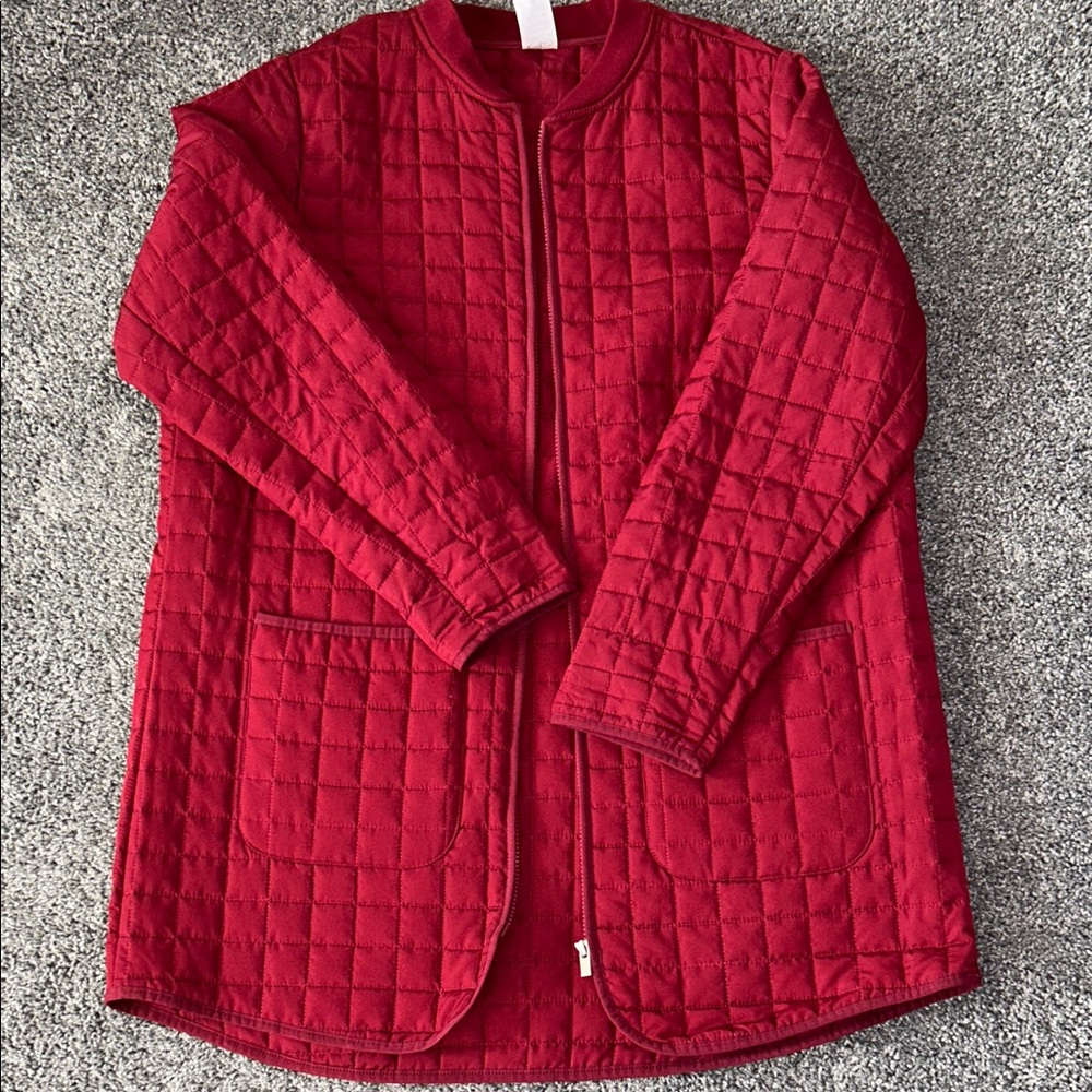 Red Quilted Jacket